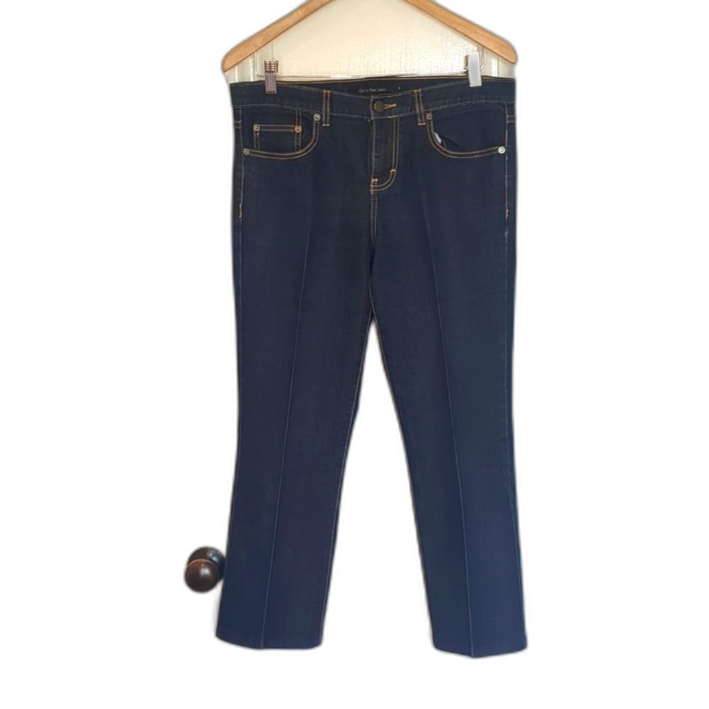 Calvin Klein Vintage Jeans Retro Flare Cropped Jeans 10